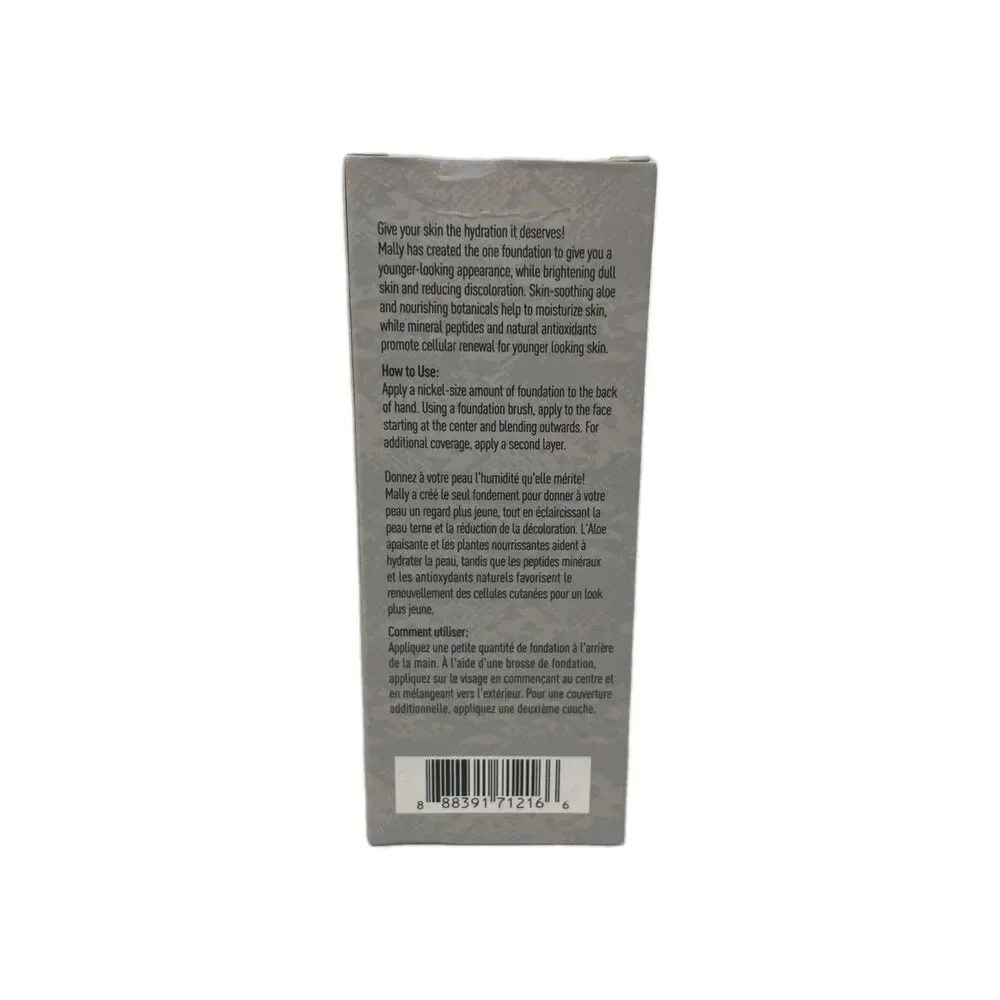 Mally H3 Moisturizing Foundation 1.8 New In Box DEEP